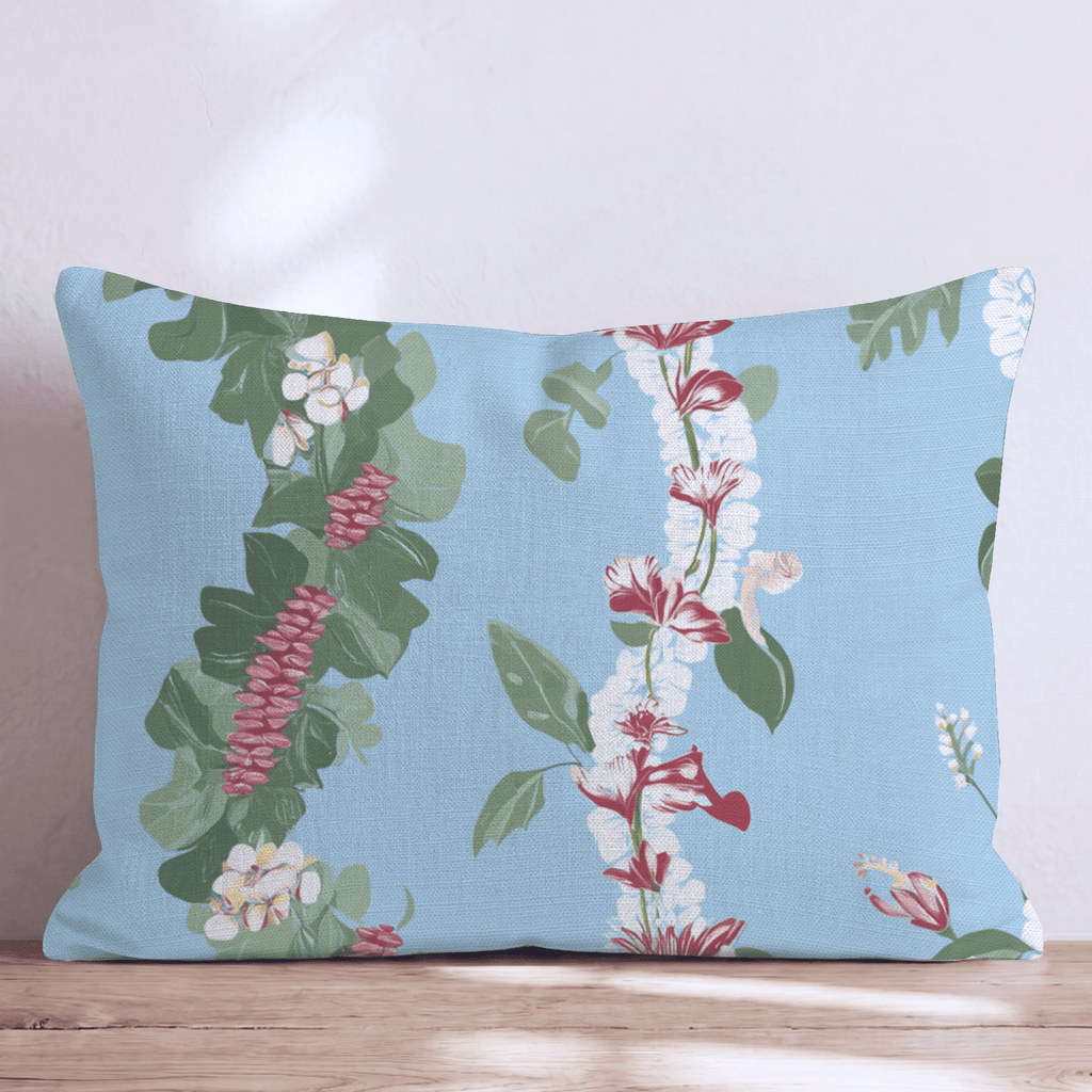Hawaiian Lei Stripe Throw Pillow - Hillcroft Home