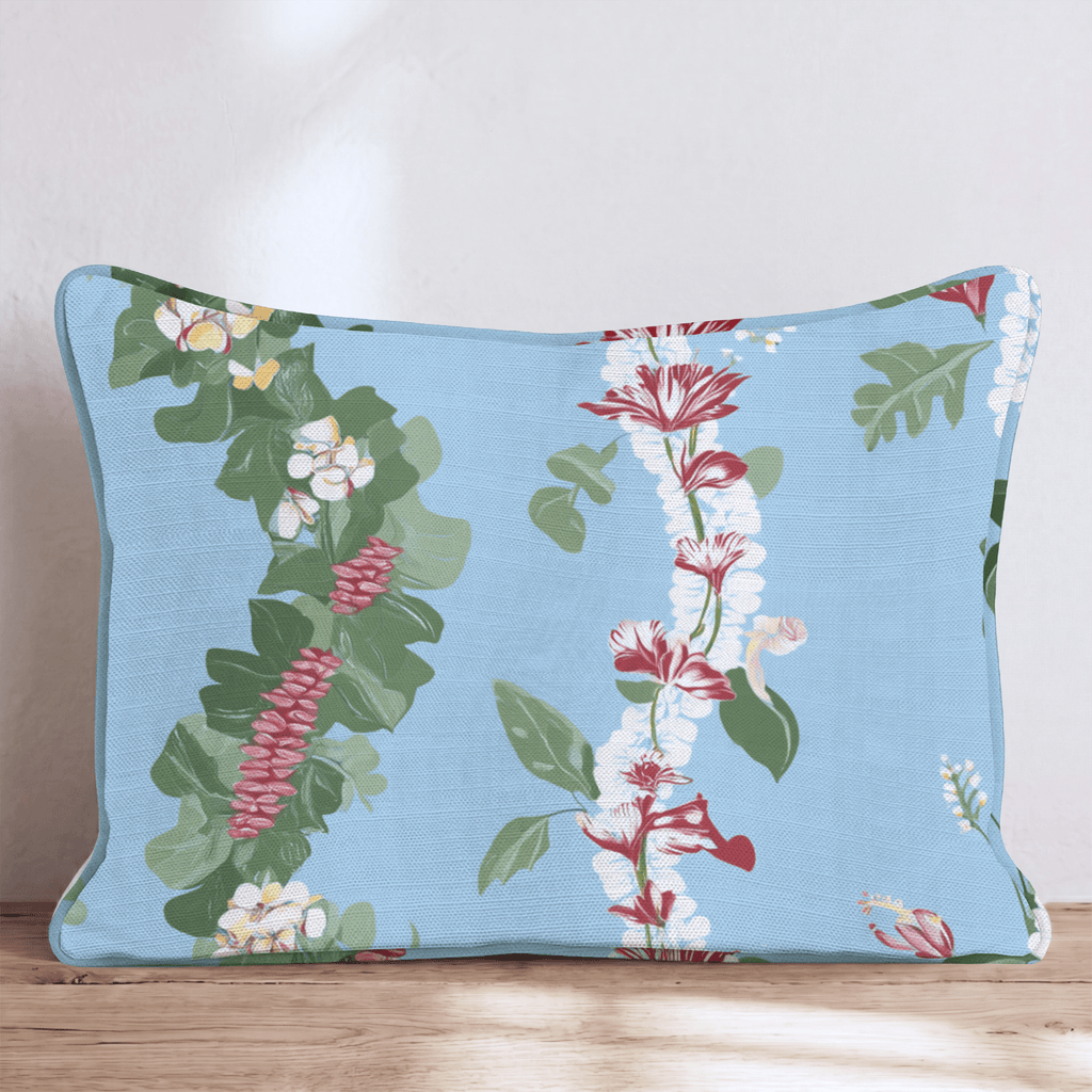 Hawaiian Lei Stripe Throw Pillow - Hillcroft Home