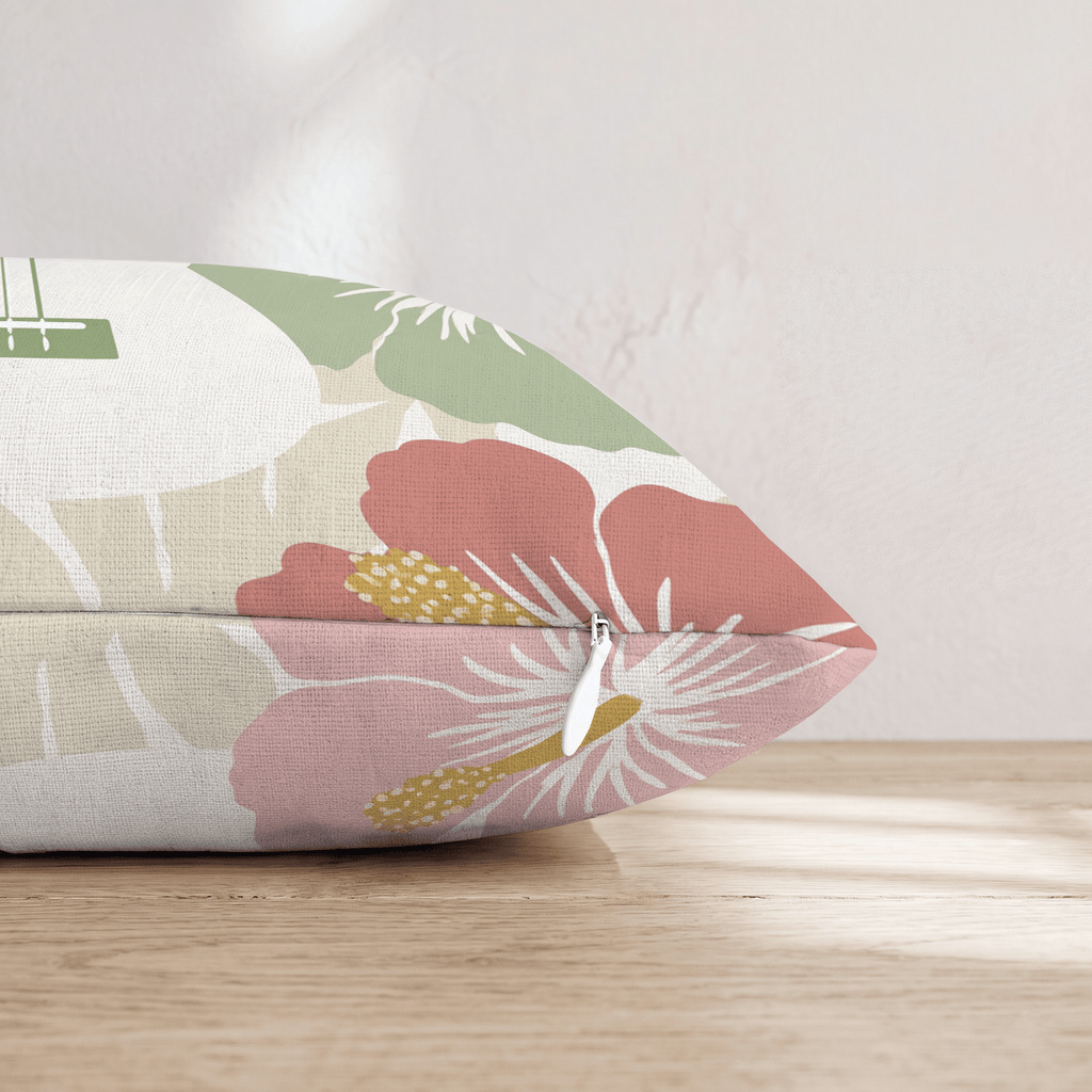 Hawaiian Strumming Throw Pillow - Hillcroft Home