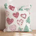Heart Cookie Holly Classic Throw Pillow - Hillcroft Home