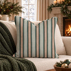 Hearthside Stripe Copper Throw Pillow throw pillow - Hillcroft Home