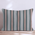 Hearthside Stripe Copper Throw Pillow throw pillow - Hillcroft Home