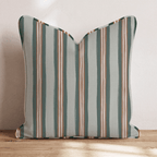 Hearthside Stripe Copper Throw Pillow throw pillow - Hillcroft Home