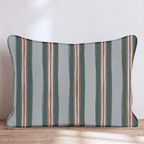 Hearthside Stripe Copper Throw Pillow throw pillow - Hillcroft Home