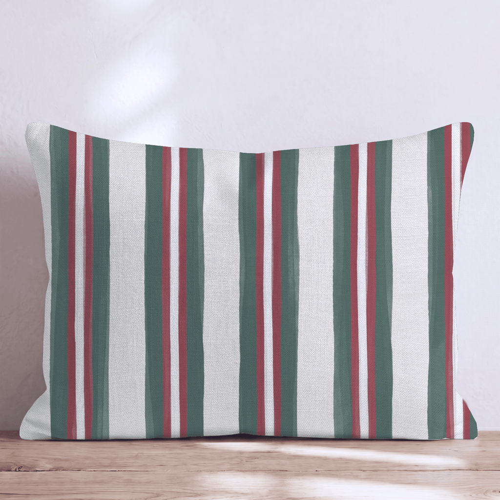 Hearthside Stripe Fir Throw Pillow throw pillow - Hillcroft Home