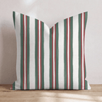 Hearthside Stripe Fir Throw Pillow throw pillow - Hillcroft Home