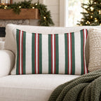 Hearthside Stripe Fir Throw Pillow throw pillow - Hillcroft Home