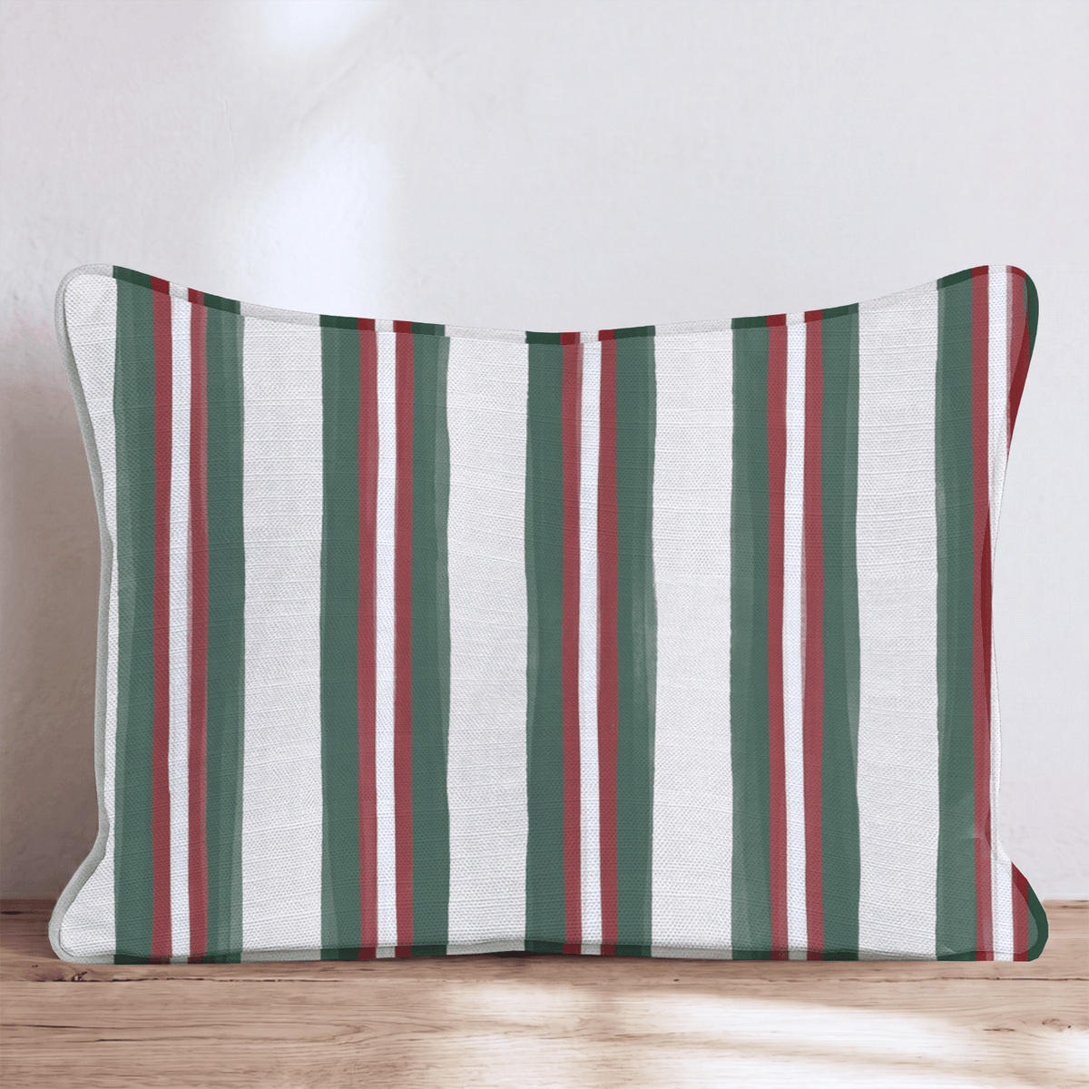 Hearthside Stripe Fir Throw Pillow throw pillow - Hillcroft Home