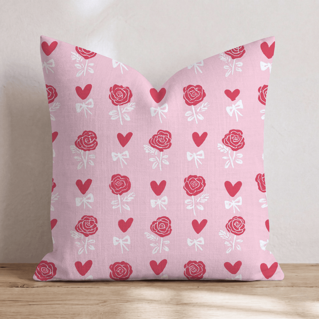 Hearts Aflutter Throw Pillow - Hillcroft Home