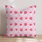 Hearts Aflutter Throw Pillow - Hillcroft Home