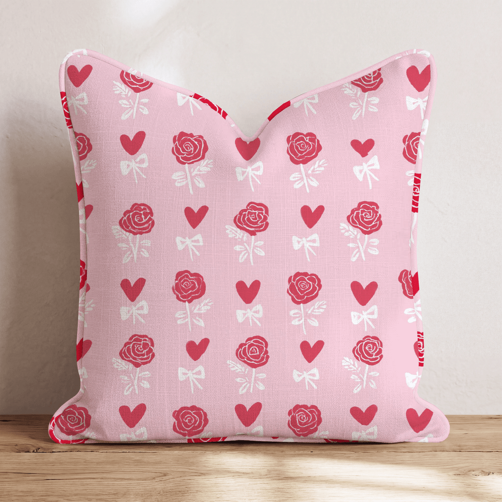 Hearts Aflutter Throw Pillow - Hillcroft Home