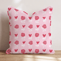 Hearts Aflutter Throw Pillow - Hillcroft Home