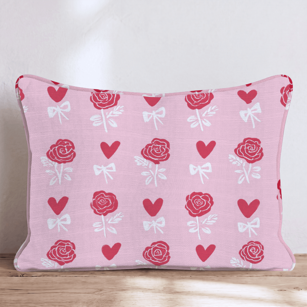 Hearts Aflutter Throw Pillow - Hillcroft Home