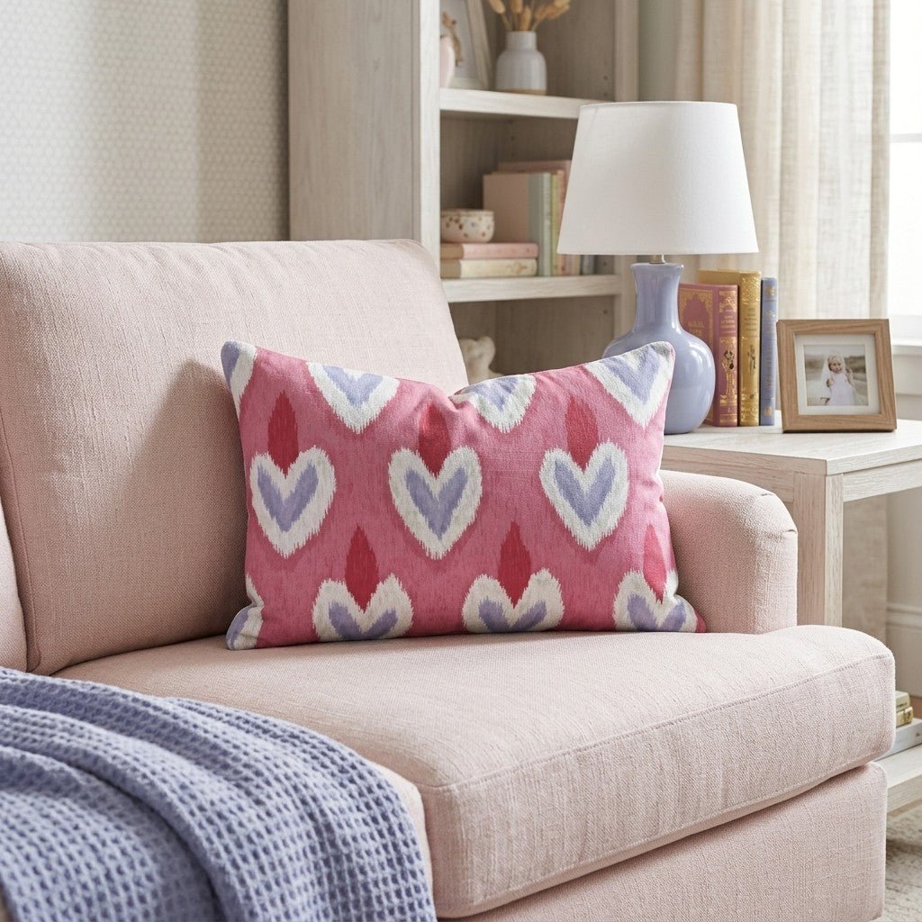 Hearts of Many Throw Pillow - Hillcroft Home
