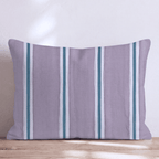 Heather & Teal Ticking Throw Pillow throw pillow - Hillcroft Home