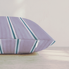 Heather & Teal Ticking Throw Pillow throw pillow - Hillcroft Home