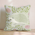 Hedgehog Garden Throw Pillow - Hillcroft Home