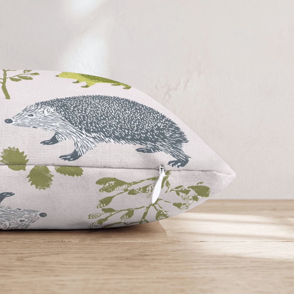 Hedgehog Haven Throw Pillow - Hillcroft Home