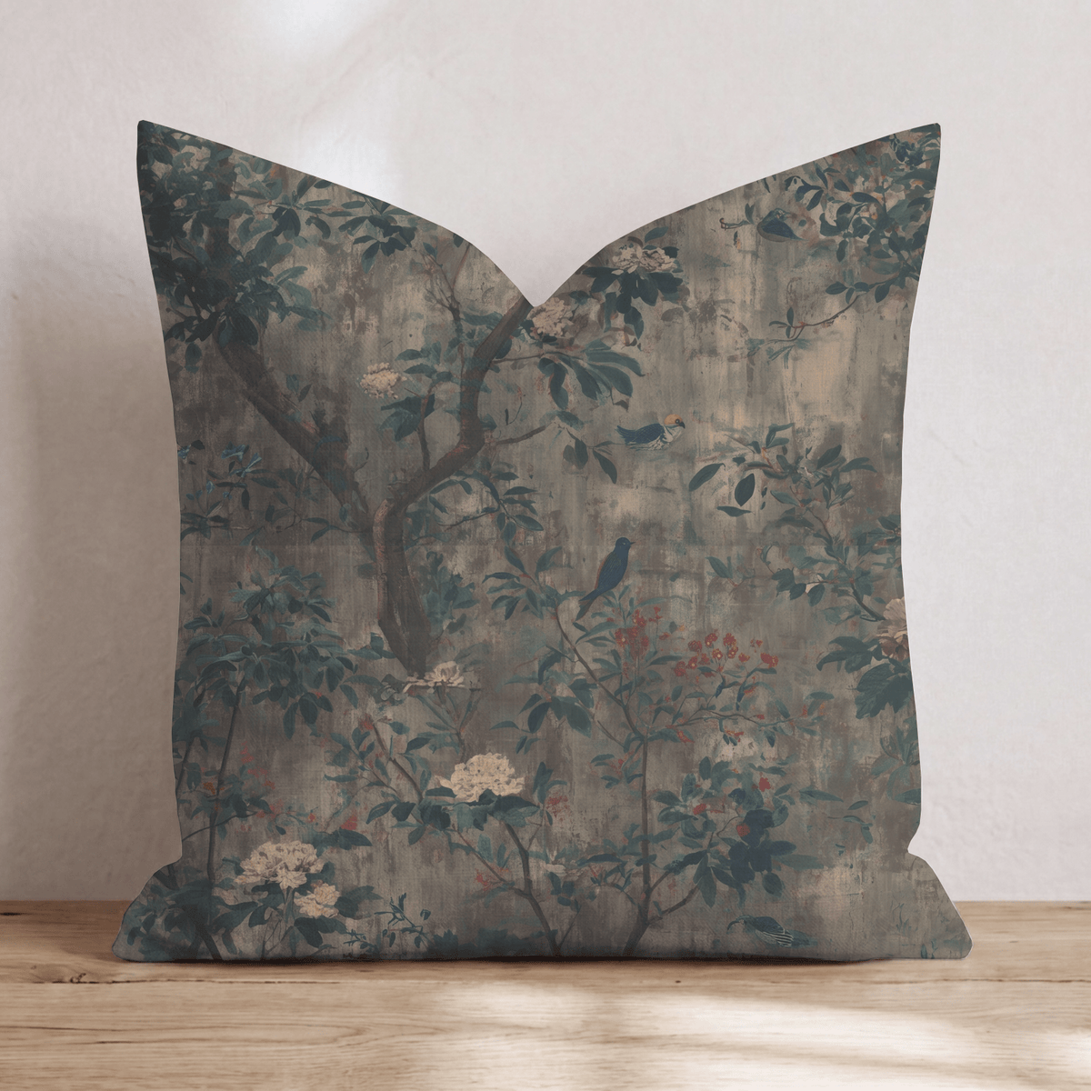 Hedgerow Fog Throw Pillow throw pillow - Hillcroft Home
