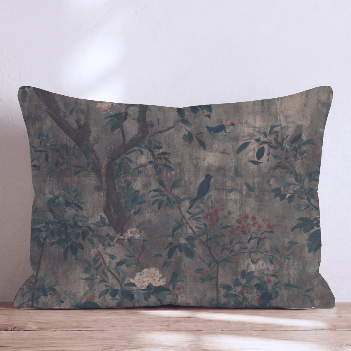 Hedgerow Fog Throw Pillow throw pillow - Hillcroft Home