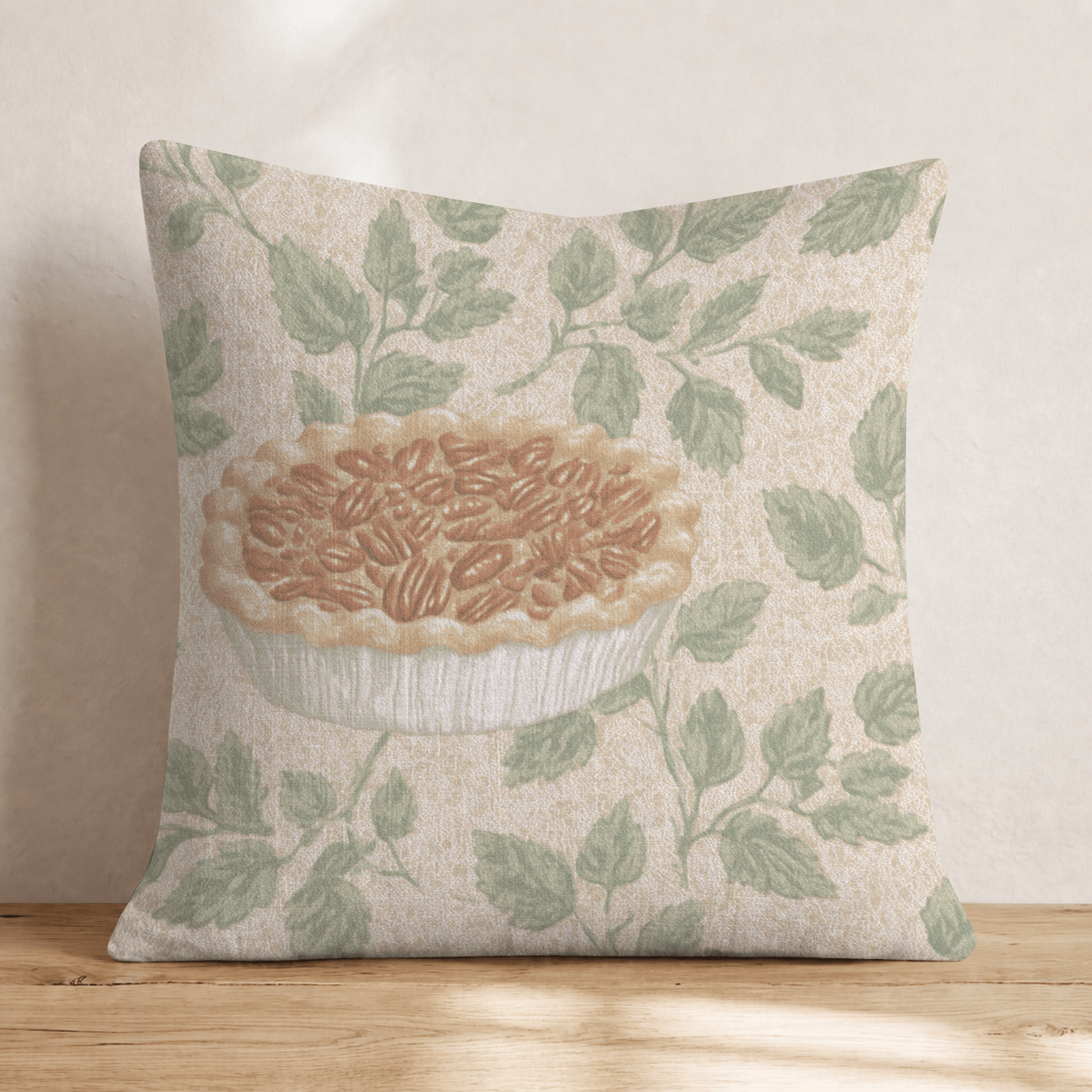 Heirloom Pecan Pie Throw Pillow - Hillcroft Home
