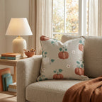 Heirloom Pumpkin Patch Throw Pillow - Hillcroft Home