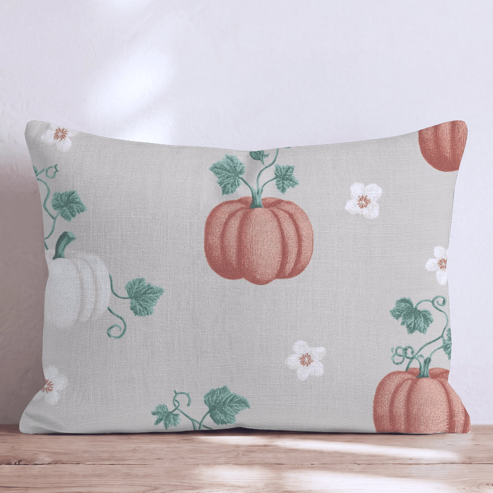 Heirloom Pumpkin Patch Throw Pillow - Hillcroft Home