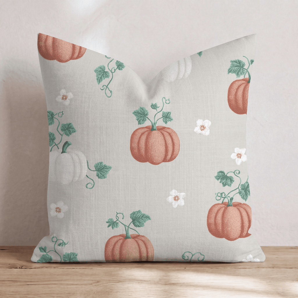 Heirloom Pumpkin Patch Throw Pillow - Hillcroft Home
