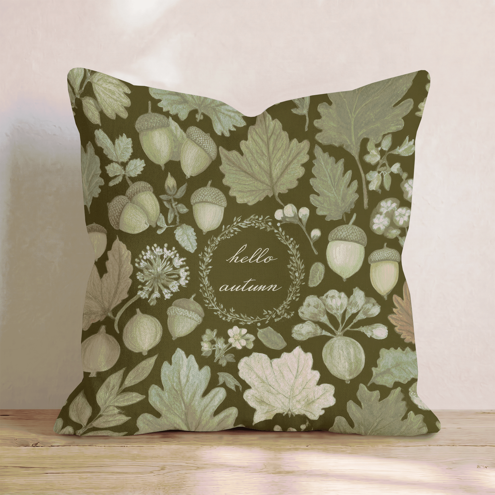 Hello Autumn Throw Pillow - Hillcroft Home