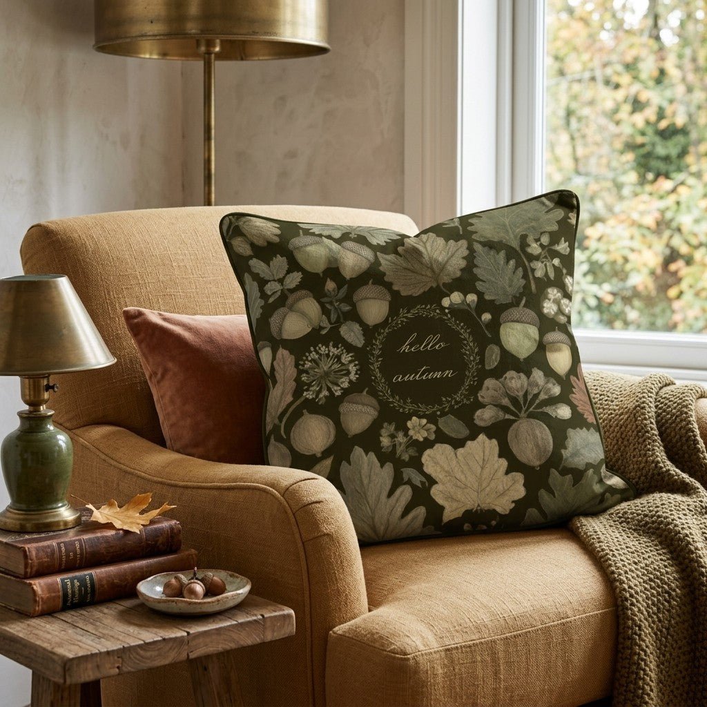 Hello Autumn Throw Pillow - Hillcroft Home