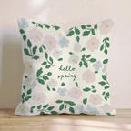 Hello Spring Throw Pillow - Hillcroft Home