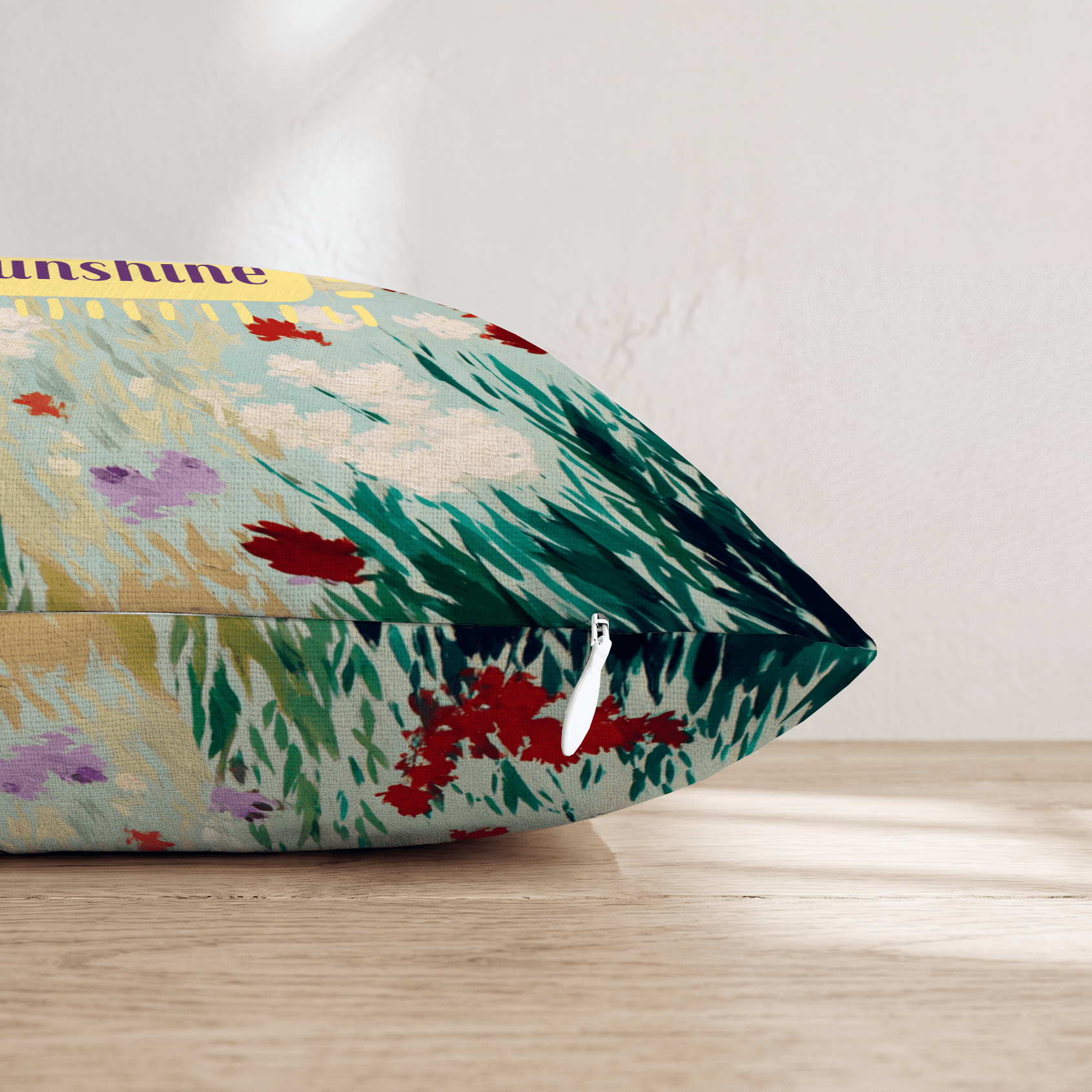 hello sunshine Throw Pillow - Hillcroft Home