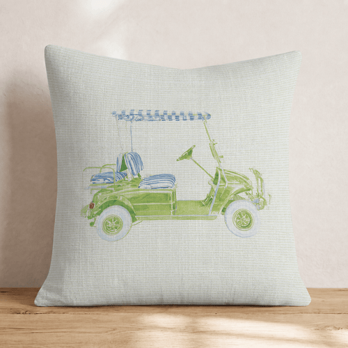 Her Cart Throw Pillow - Hillcroft Home