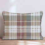 Heritage Autumn Tartan Throw Pillow - Hillcroft Home
