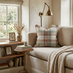 Heritage Autumn Tartan Throw Pillow - Hillcroft Home