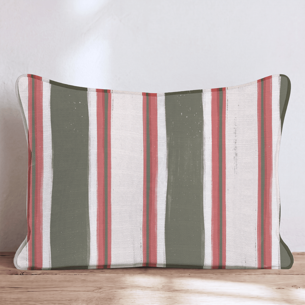 Heritage Awning Olive Throw Pillow throw pillow - Hillcroft Home