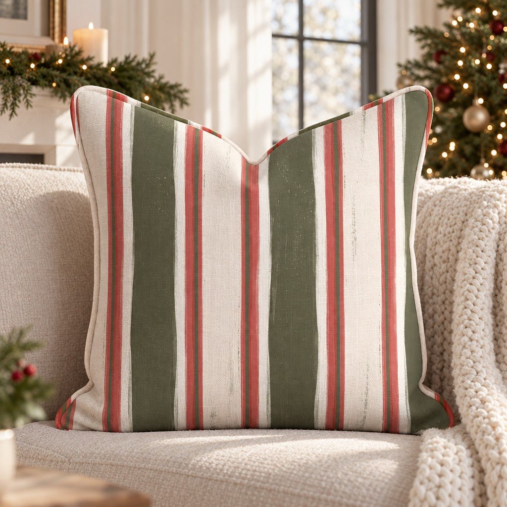 Heritage Awning Olive Throw Pillow throw pillow - Hillcroft Home