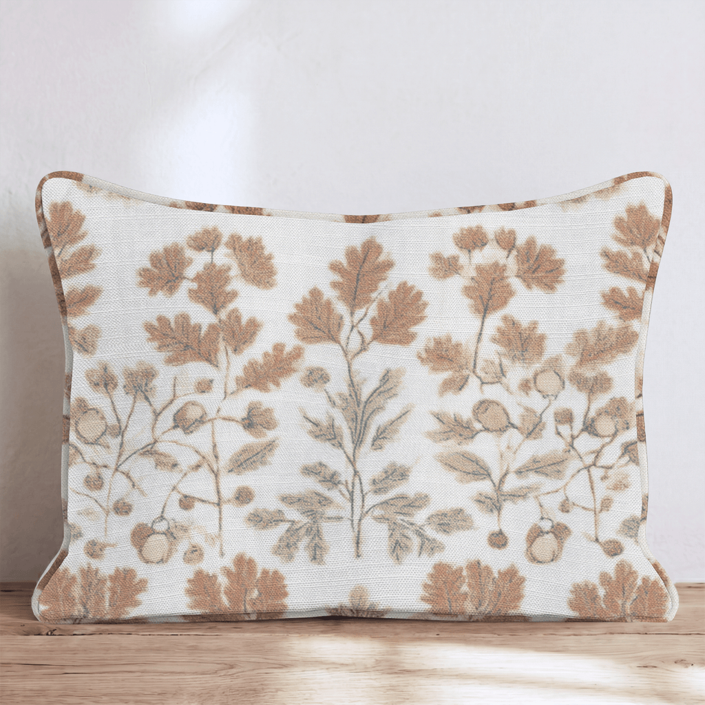 Heritage Foliage Throw Pillow - Hillcroft Home