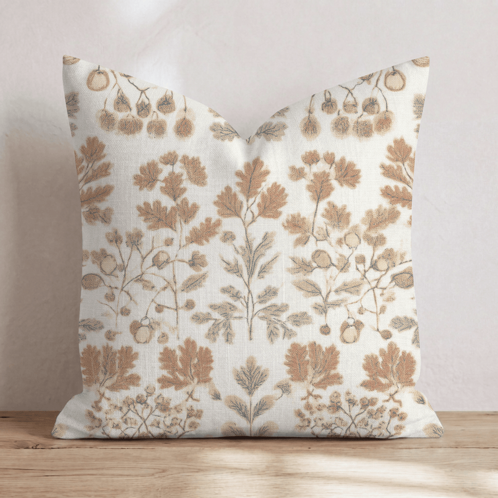 Heritage Foliage Throw Pillow - Hillcroft Home