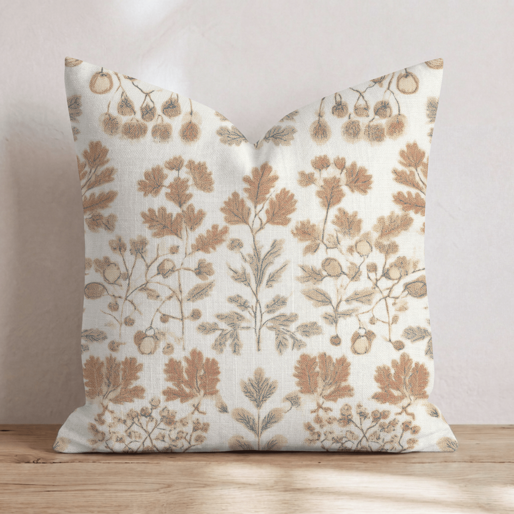 Heritage Foliage Throw Pillow - Hillcroft Home