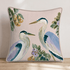 Heron Pair Throw Pillow - Hillcroft Home
