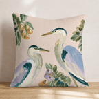 Heron Pair Throw Pillow - Hillcroft Home