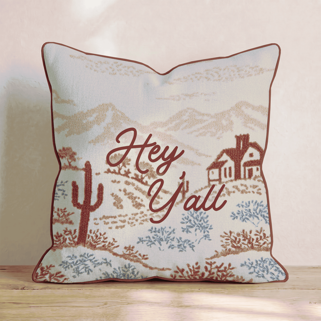 Hey Y_all Throw Pillow - Hillcroft Home
