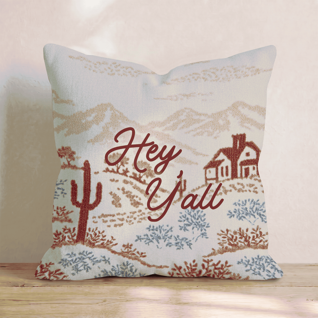 Hey Y_all Throw Pillow - Hillcroft Home