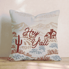 Hey Y_all Throw Pillow - Hillcroft Home