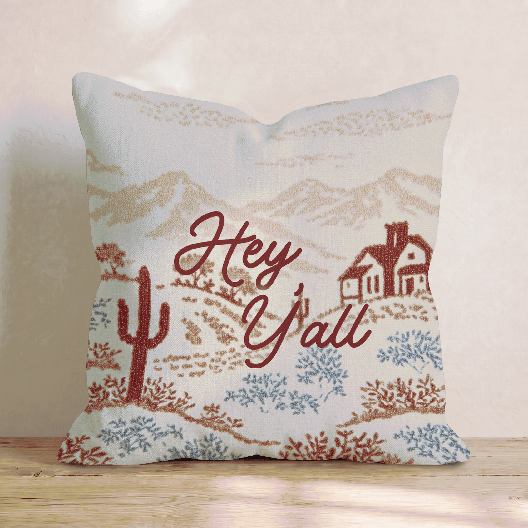 Hey Y_all Throw Pillow - Hillcroft Home
