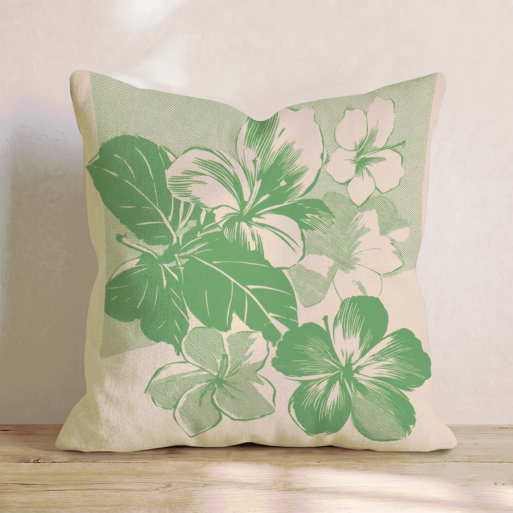 Hibiscus Canopy Throw Pillow - Hillcroft Home