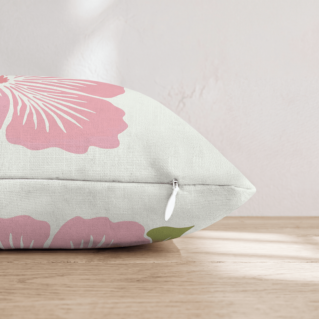 Hibiscus Haven Throw Pillow - Hillcroft Home