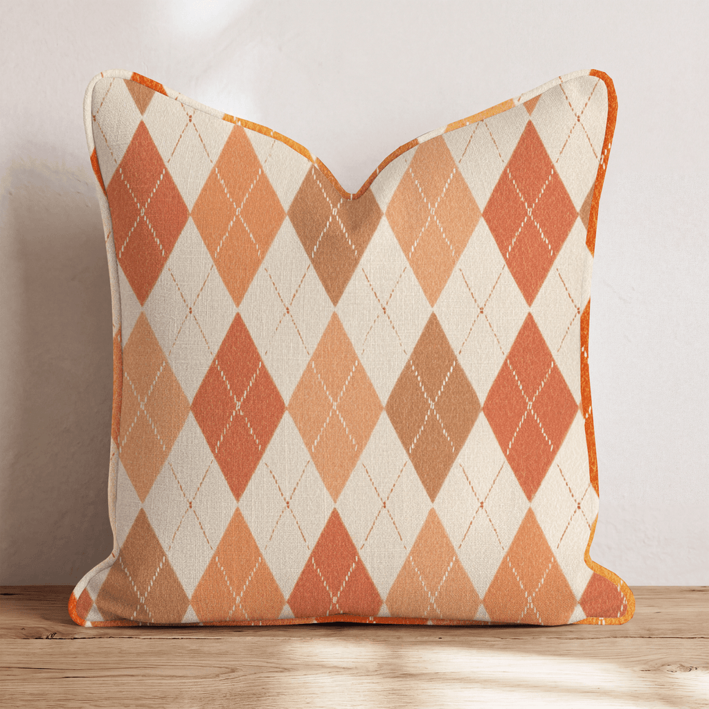 Highland Argyle Throw Pillow - Hillcroft Home