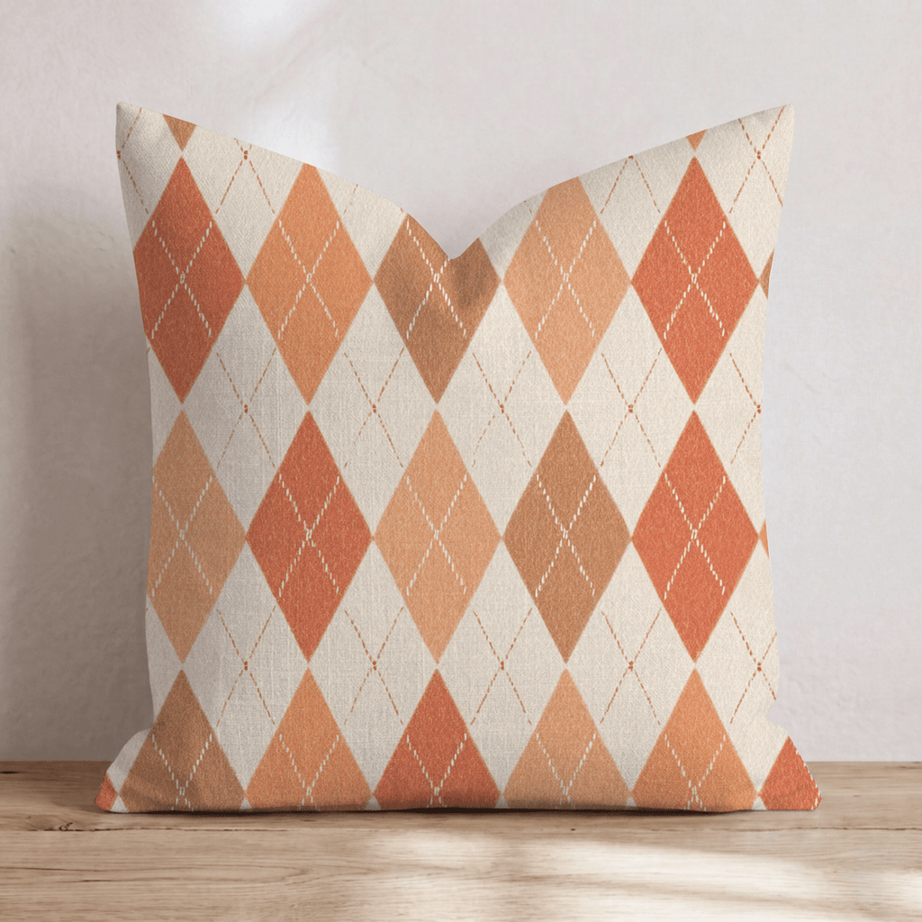 Highland Argyle Throw Pillow - Hillcroft Home
